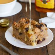 bread pudding with butter rum sauce