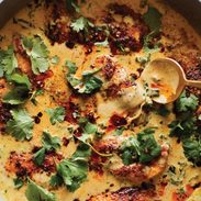 Chicken with Coconut Kale pin image.