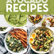 Favorite avocado recipes in a collage.