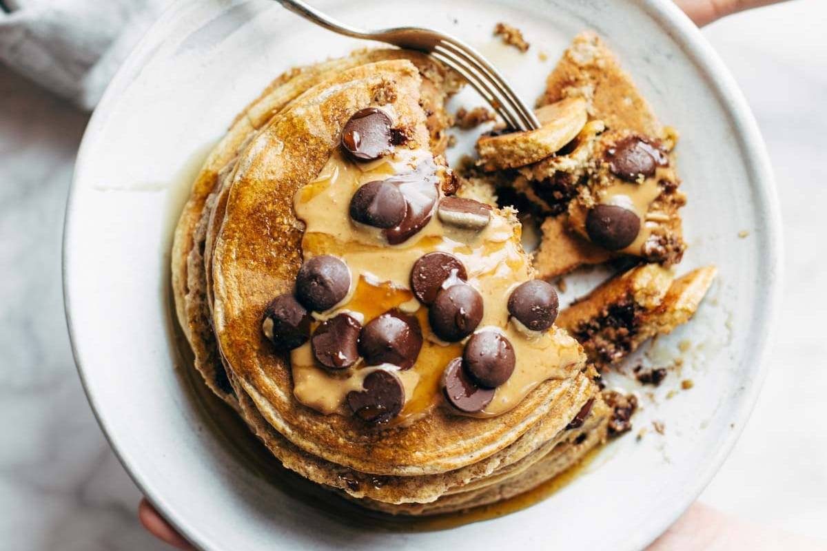 The Best Protein Pancakes | pinchofyum.com