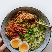 A picture of Shortcut Sesame Butter Noodles