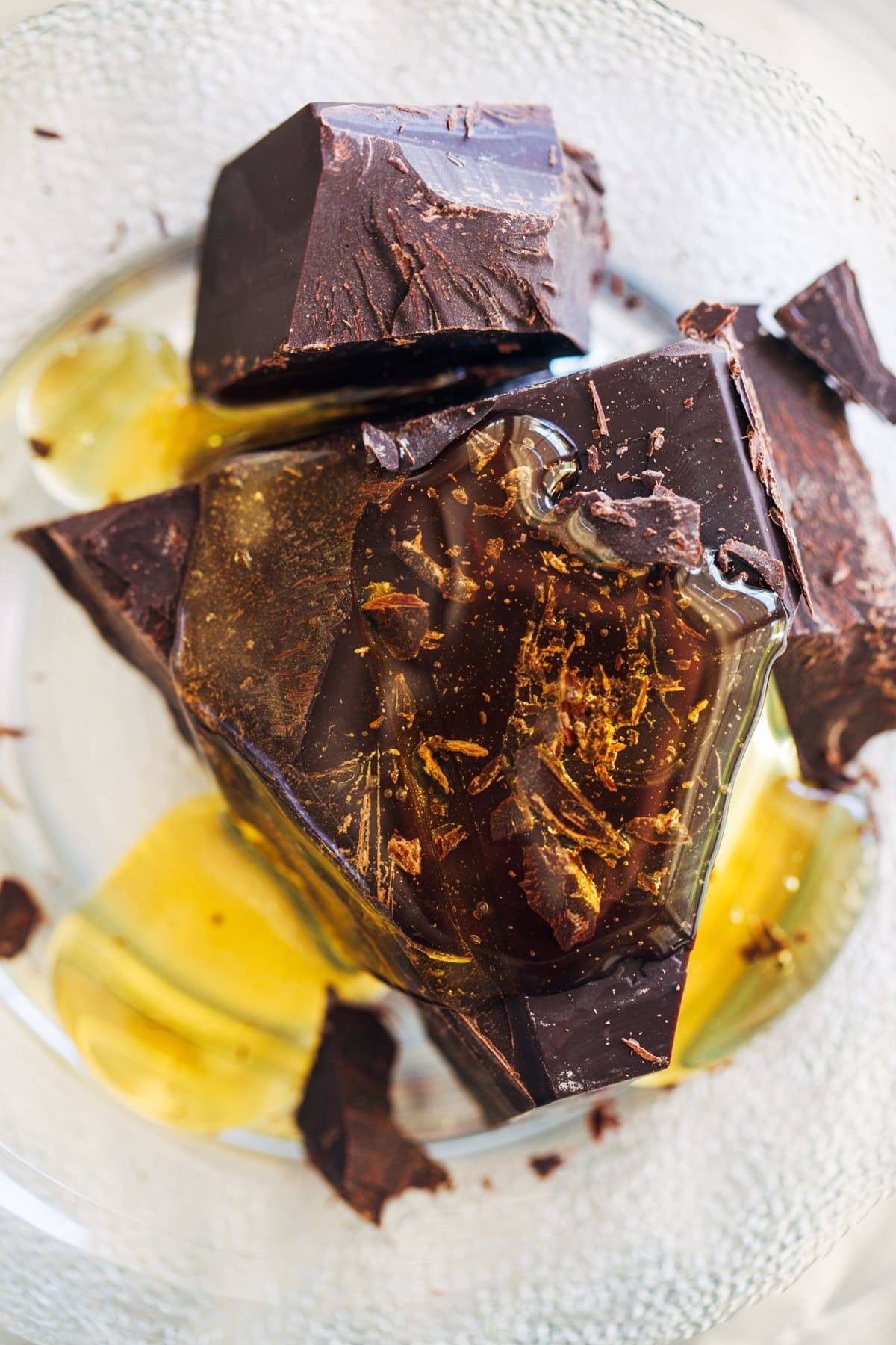 Chocolate chunks with agave.