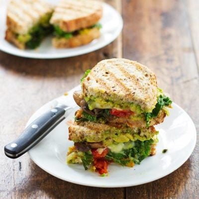 Loaded Veggie Panini - Pinch of Yum